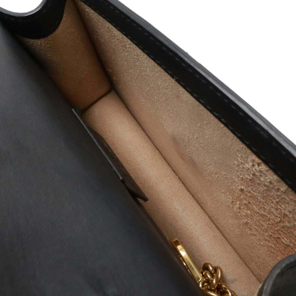 GUCCI Black Leather Sylvie Clutch Bag - Picture 8 of 10